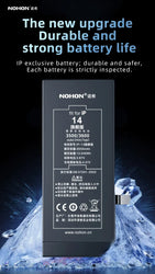 NOHON 3500mAh Battery for iPhone 14 13 11 12 Pro 15 SE 2022 2020 SE3 SE2 X XR XS Max Replacement Batteries Big Capacity