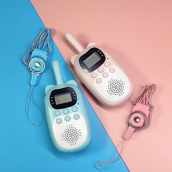 2PCS Kids Mini Walkie Talkie Rechargeable 1000mAh Handheld 0.5W 3km Radio Transceiver Interphone Child Christmas Toys Gifts