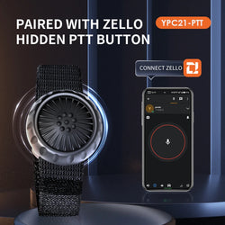 BT Wireless PTT Switch for ZELLO Wireless Microphone Speaker Wireless PTT Device for Android iOS Phone Car Motorcycle Voice Call