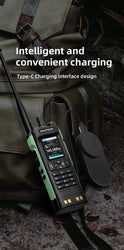 New BAOFENG UV-32 Walkie Talkie GPS 10W Bluetooth APP Programming Multi Band Wireless Copy Frequency Type-C UV32 Ham 2 Way Radio