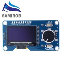 New SM 0.96/1.3 Inch White OLED Display, EC11 Rotary Encoder, IIC Interface for Arduino, DIY Electronics, High Resolution Screen