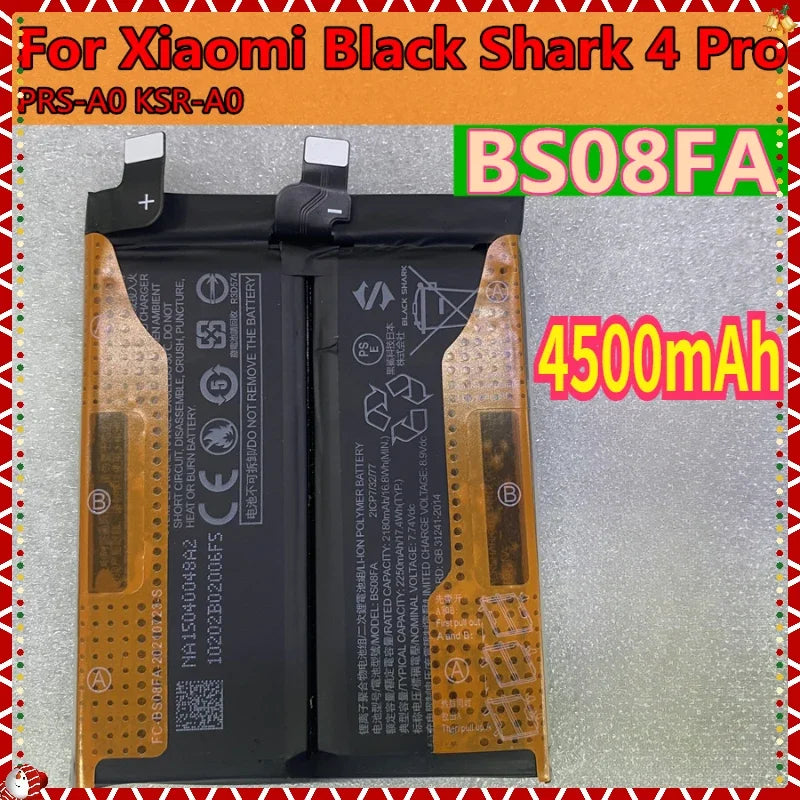 4500mAh BS08FA Phone Battery for Xiaomi Black Shark 4 Pro 4Pro / 4S Pro 4SPro PRS-H0 PRS-A0 5RS KSR-A0 New High Quality