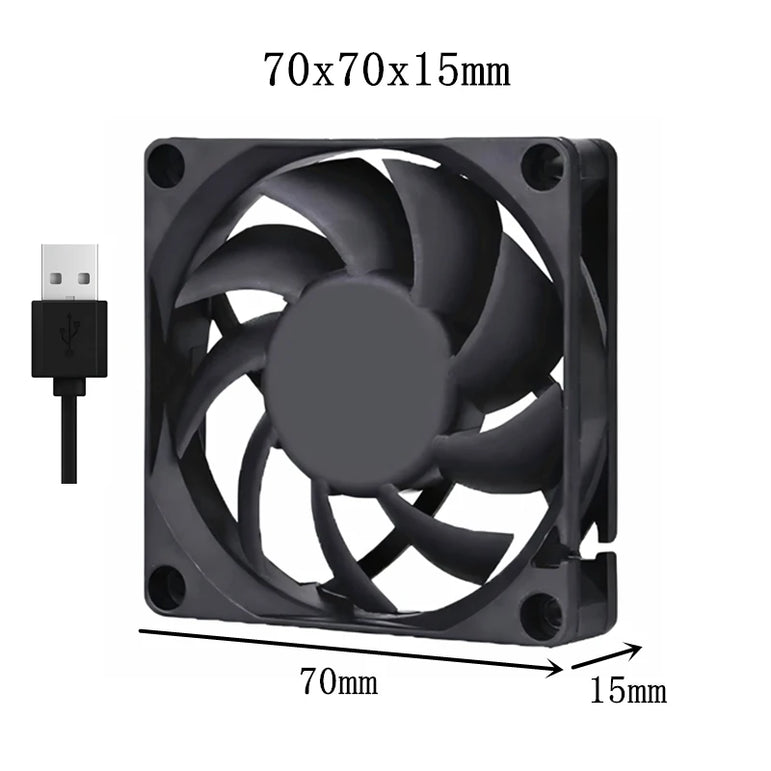 Silent USB fan 40mm 50mm 60mm 70mm 80mm 90mm 120mm cooling fans cooler With USB Cable Ventilator Fan for DIY PC Router chassis