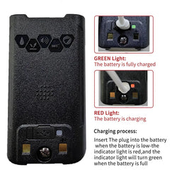 Baofeng UV-S22 PRO V2 IP68 Waterproof Walkie Talkie Dual Band 136-174/400-520MHz Ham Radio 10W Power 50KM Range 128CH FM Radio