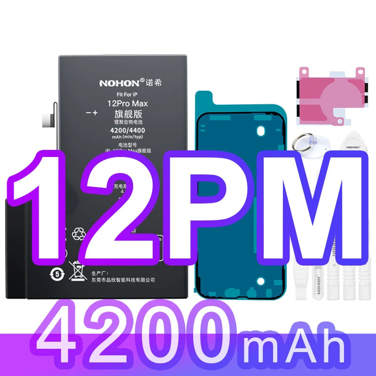 NOHON 3500mAh Battery for iPhone 14 13 11 12 Pro 15 SE 2022 2020 SE3 SE2 X XR XS Max Replacement Batteries Big Capacity