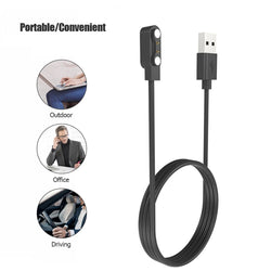 Magnetic Smart Watch Charger Multiple Protection USB 2 Pin Charging Cord 1M Smart Bracelet Charging Cable for Zeblaze Vibe 7 Pro