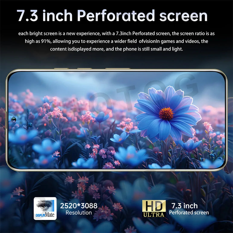 New SMS 24 Ultra Mobile Phones 22GB+2TB Global Version Smartphone 5G Dual Sim Android Cellphones Snapdragon 8 gen 3 Cell Phone