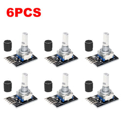 1-10PCS 360 Degree Rotary Encoder Module KY-040 Brick Sensor Development Board with Knob Cap Potentiometer KIT DIY for Arduino