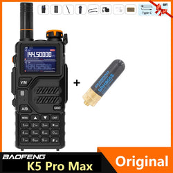 Baofeng K5 Pro Max Walkie Talkie 12W High Capacity UHF VHF AM FM Two Way Radio UVK5 Full Band LCD Noise Reduction DTMF Ham Radio