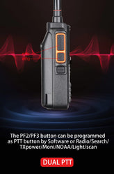 Radtel RT-470X Full Band Ham Radio 256 Channel Air Band Two Way Radio USB-C Aviation NOAA Police Marine Amateur HT Scanner Roger