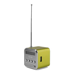 TD-V26 Mini Speaker  FM Radio Receiver MP3 Music Player LCD soundbar Micro SD TF Music Stereo Loudspeaker