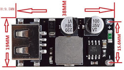 TZT USB QC3.0 QC2.0 USB DC-DC Buck Converter Charging Step Down Module 6-32V 9V 12V 24V to Fast Quick Charger Circuit Board 5V