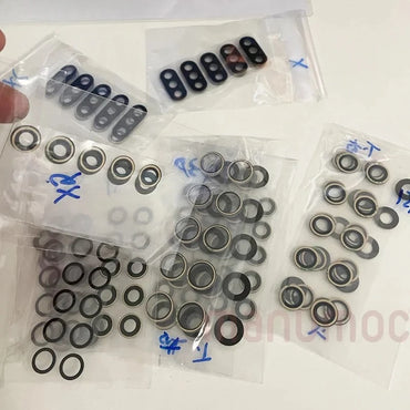 5set OEM Back Camera Glass Lens With Sticker Tape For iPhone 7 8 Plus X XS Max XR 11 13 Pro 14 Plus 12 mini 15 16 Phone Repair