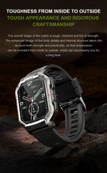 New KUMI U3 Pro Smart Watch 1.83'' Smartwatch Bluetooth Call 100+ Sport Heart Rate for Men Women Support IP68 Waterproof