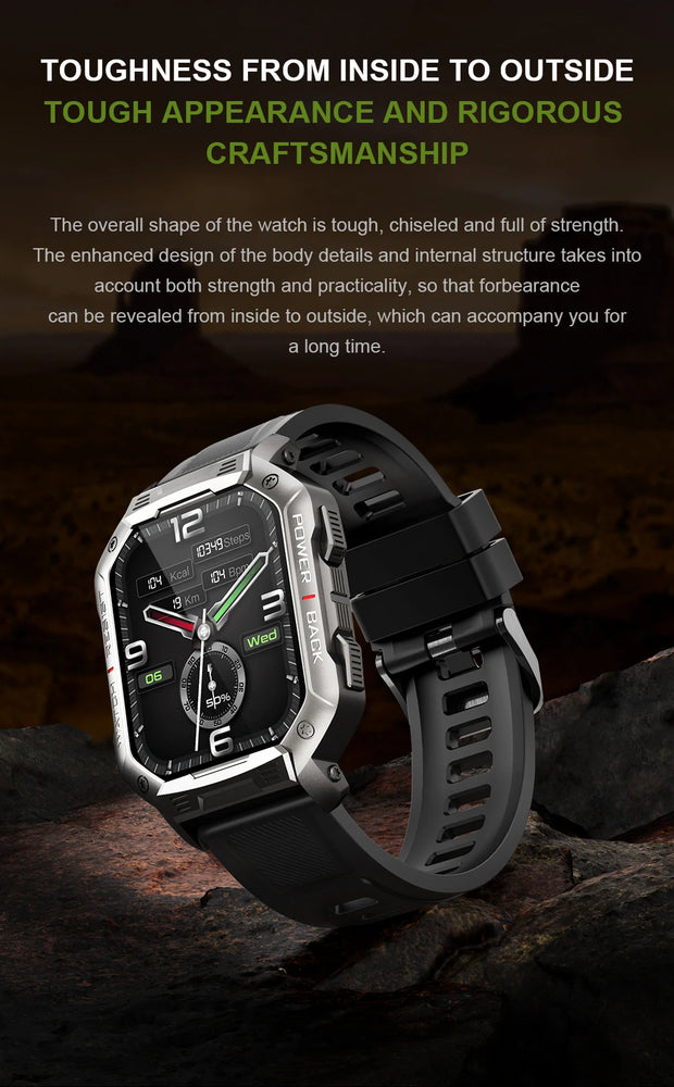 New KUMI U3 Pro Smart Watch 1.83'' Smartwatch Bluetooth Call 100+ Sport Heart Rate for Men Women Support IP68 Waterproof