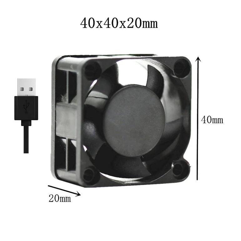 Silent USB fan 40mm 50mm 60mm 70mm 80mm 90mm 120mm cooling fans cooler With USB Cable Ventilator Fan for DIY PC Router chassis