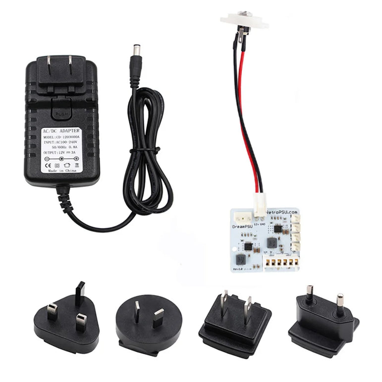 Rev2.0 Dream PSU 12V Power Supply Board 12V Direct Current Power-Supply Replace Adapter Power Supply Board for SEGA Dreamcast