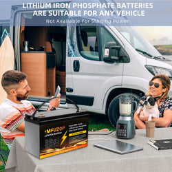 MFUZOP 1280Wh 2560Wh 3840Wh  12V LiFePO4 Rechargeable Battery Intelligent BMS100Ah 200Ah 300Ah System for RV Camping No VAT