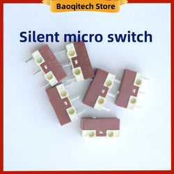 1 2 5 10 20 PCS New Original Silent Micro Switch 20 Millions Click Lifespan For HUANO Computer Mouse Mute Button 3Pins 0.05A