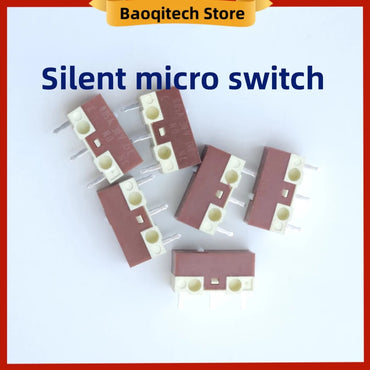 1 2 5 10 20 PCS New Original Silent Micro Switch 20 Millions Click Lifespan For HUANO Computer Mouse Mute Button 3Pins 0.05A