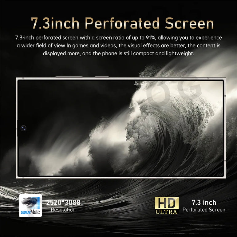 Original SMS 25 Ultra Smartphone 5G 22GB 2TB Dual Sim Cellphones Android 14 Cell Phone Face Recognition 7800mAh Mobile Phone
