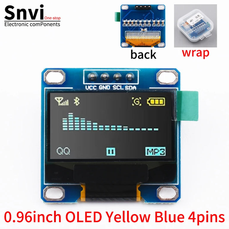 0.96 inch oled IIC Serial White OLED Display Module 128X64 I2C SSD1306 12864 LCD Screen Board For Arduino