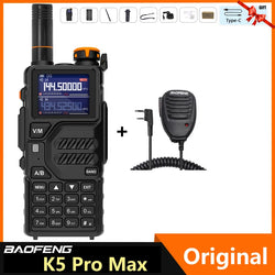 Baofeng K5 Pro Max Walkie Talkie 12W High Capacity UHF VHF AM FM Two Way Radio UVK5 Full Band LCD Noise Reduction DTMF Ham Radio
