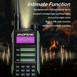 2025 Baofeng UV-16 Max IP68 Waterproof Walkie Talkie Dual Band High Power CB Radio Vhf Uhf CB Ham Radio Long Range Two Way Radio