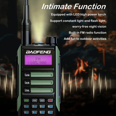 2025 Baofeng UV-16 Max IP68 Waterproof Walkie Talkie Dual Band High Power CB Radio Vhf Uhf CB Ham Radio Long Range Two Way Radio