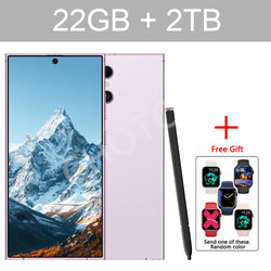 Original SMS 25 Ultra Smartphone 5G 22GB 2TB Dual Sim Cellphones Android 14 Cell Phone Face Recognition 7800mAh Mobile Phone