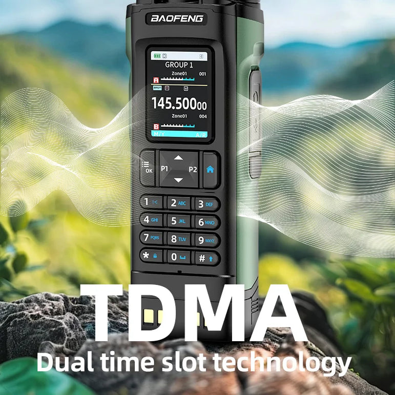 New BAOFENG UV-32 Walkie Talkie GPS 10W Bluetooth APP Programming Multi Band Wireless Copy Frequency Type-C UV32 Ham 2 Way Radio