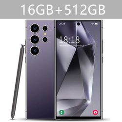 SMS 24 Ultra High-end Mobile Phone 16GB+1TB Cellphone 7800mAh Global Version HD Cell Phone 5G Dual SIM Smartphone Face Unlocked