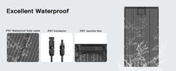 MHPOWOS Balcony Power Plant 200W / 100W Flexible Solarpanel IP68 Solar Cell Solar Charger Photovoltaic off-grid for Boat Roof RV