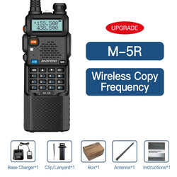 Baofeng M-5R 10W Walkie Talkie 3800mAh Battery Multi Band Wireless Copy Frequency Long Range Commutator Ham UV-5Rx K5 Two Way Ra