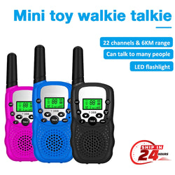 1 Pair Rt-388 Kids Walkie Talkies 0.5W Portable Child Electronic Radio Voice Interphone Outdoor LCD Display Toys Christmas Gifts
