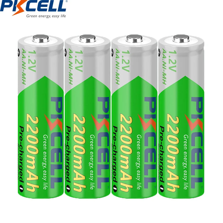 2/4/8/12/20PC AA 2200mAh Rechargeable Battery 1.2V NIMH 2A AA Pre-charged LSD Batteries for clock,toys,wireless mouse