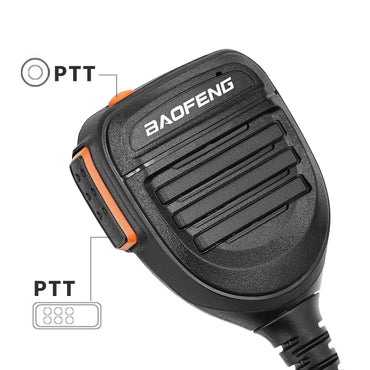 Baofeng Walkie Talkie Speaker Microphone PTT Shoulder Mic Portable for Baofeng 888S UV-5R Walkie Talkie,Radios Accessories