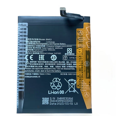 BM53 5000mAh Battery for Xiaomi Mi 10T 5G ,Mi10T Pro 5G ,Redmi K30SULTRA Replacement Phone Batteries