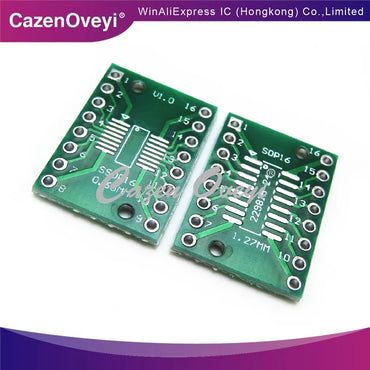 10pcs/lot TSSOP16 SSOP16 SOP16 to DIP16 Transfer Board DIP Pin Board Pitch Adapter PCB In Stock