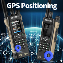BAOFENG UV-32 Walkie Talkie GPS Multi Band 10W Bluetooth Wireless Programming Copy Frequency 1000CH Long Range Ham Two Way Radio