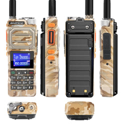 Baofeng UV-25 Walkie Talkie Air Band Receiving Scrambler Multi-band FM Vox 10W 999Ch Amateur Radio W/ Type-C 5200mAh Battery