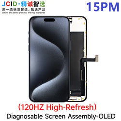 JCID OLED Screen Diagnosable Assembly NEW Soft Hard FHD Touch Display Pantalla For iphone 12 13 15 16 Without IC Removal No Pop