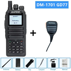 1701 open gd77 Baofeng Digital Walkie Talkie Dual Mode DMR Analog Two Way Radio Dual Time slot Tier 1+2 Dr 1801