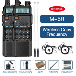 Baofeng M-5R 10W Walkie Talkie 3800mAh Battery Multi Band Wireless Copy Frequency Long Range Commutator Ham UV-5Rx K5 Two Way Ra