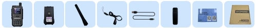 1/2PCS Baofeng UV-5R Mini Walkie Talkie Bluetooth Programming Type-C Dual PTT Lightweight 999 Channels Flashlight Frequency Copy