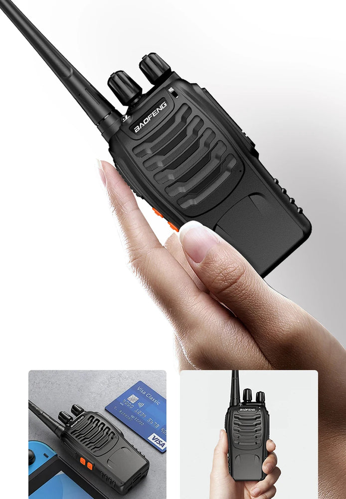 4PCS Original Baofeng BF888S Walkie Talkie 5W BF-888S 5KM UHF 400-470MHZ Transceiver Portable Two Way Radio BF 888S Intercom