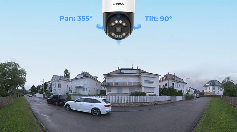 H.view 8CH 4K 5MP 8MP CCTV Security Camera System PTZ Home Video Surveillance Kit Outdoor IP Camera Humanoid Detection