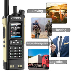 Baofeng UV-32 Walkie Talkie GPS 10W Wireless Bluetooth APP Programming Air Band Type-C NOAA for UV-5R Amateur Two Way Ham Radio