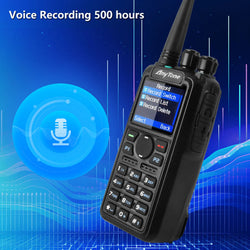 AnyTone AT-D878UVII Plus Dual Band Bluetooth PTT Digital/Analog APRS RX & TX AES256 Ecryption USB-C Charge Walkie Talkie