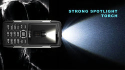 EAOR 2G Rugged Flashlight 4000mAh Big Battery Power Bank IP68 Waterproof 2.8 IPS large screen 0.3M cam MTK feature mobile Phone